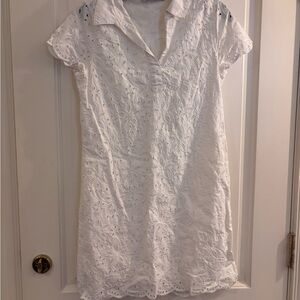 Elegant White Lace Dress